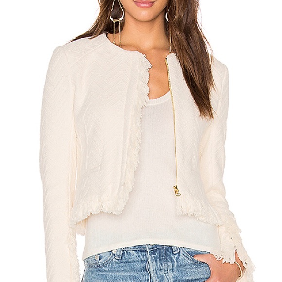 10 Crosby Derek Lam Cropped Fringe Jacket